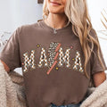 Comfort Colors Retro Mama Shirt Retro Checkered Lightening Bolt Mama Her Woman T-Shirts