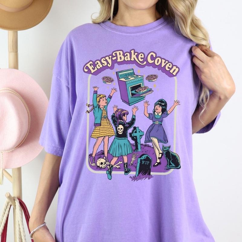Comfort Colors Easy Bake Coven Short Sleeve Casual Cotton T-Shirts