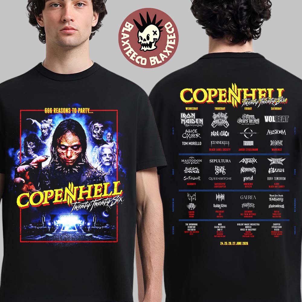 Copenhell Festival 2026 Merch Copenhagen Denmark From 24 To 27 June 2026 Lineup ID 2026 T-Shirt