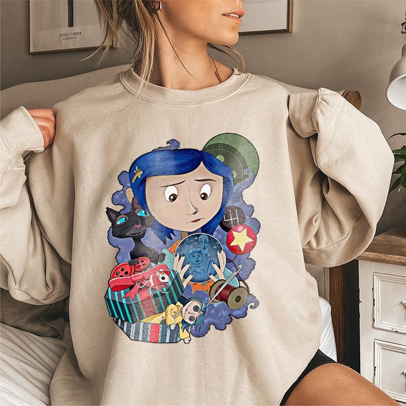Coraline Cartoon Coraline Horror Movies Coraline Halloween Movies T-Shirts