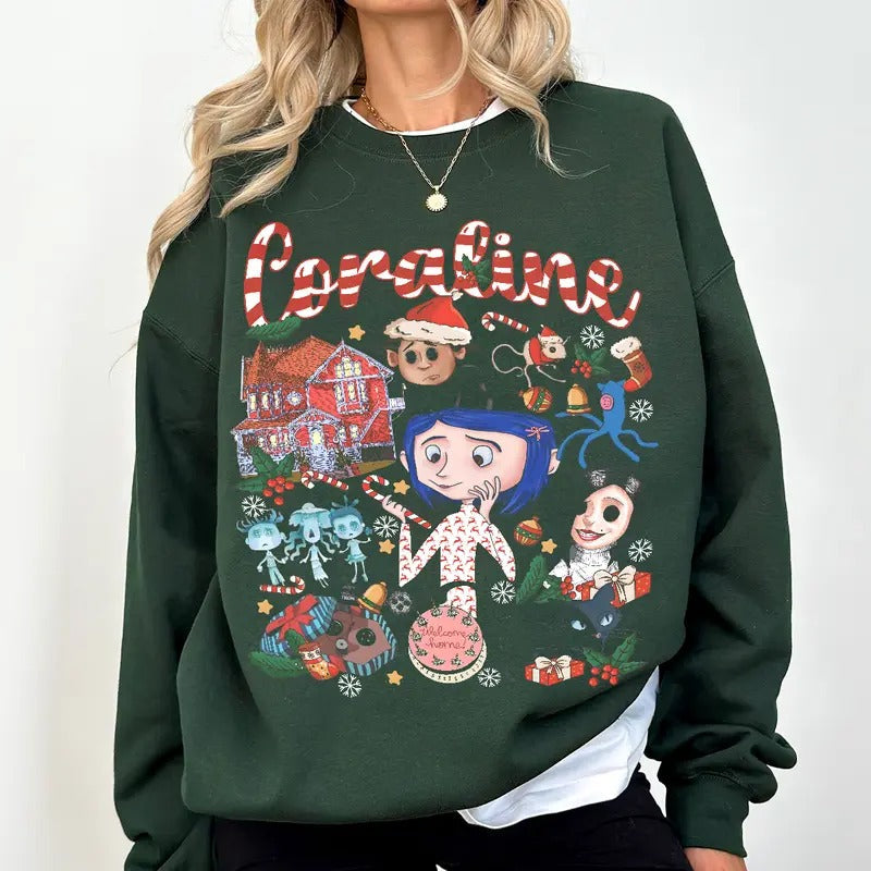 Coraline Famous Horror Movies Horror Character Shirt Halloween T-Shirts