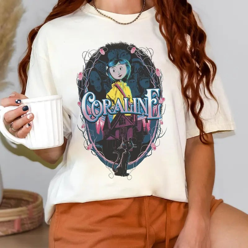 Coraline Cor.Ralinee Parallel World Shirt Horror Coraline Movies Horror Character Shirt Halloween ween T-Shirts