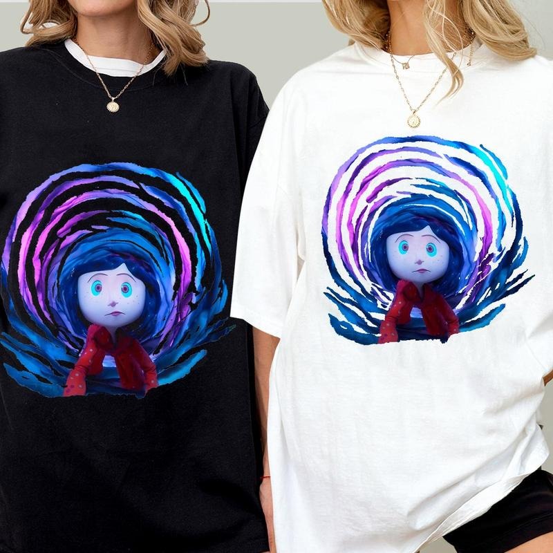 Coraline Tunnel Parallel Place Shirt Coraline Horror Movies Horror Character Shirt Halloween T-Shirts