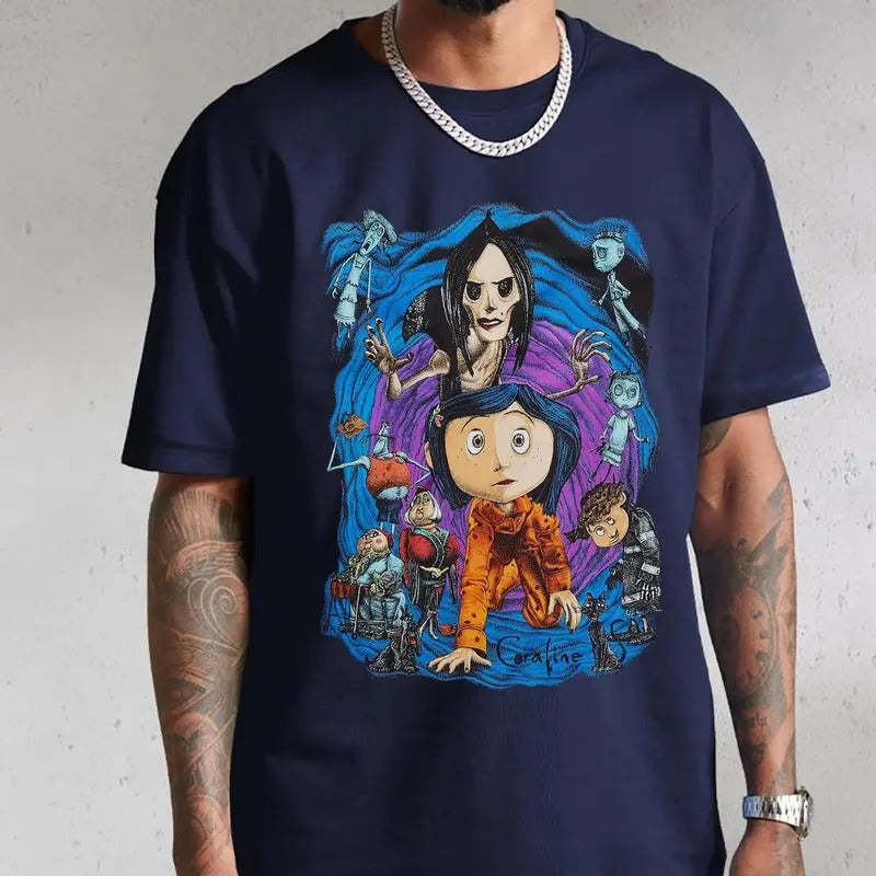 Corraline Another Place Shirt Horror Corraline Movies Horror Character Shirt Halloween T-Shirts