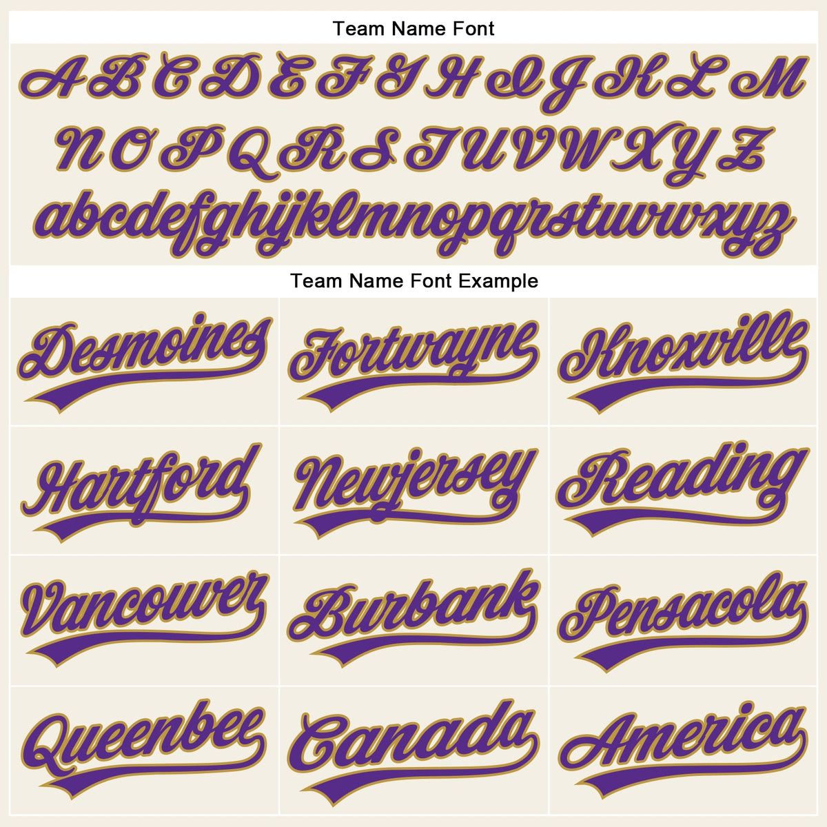 Custom Cream Purple Pinstripe Old Gold Authentic Baseball Jersey