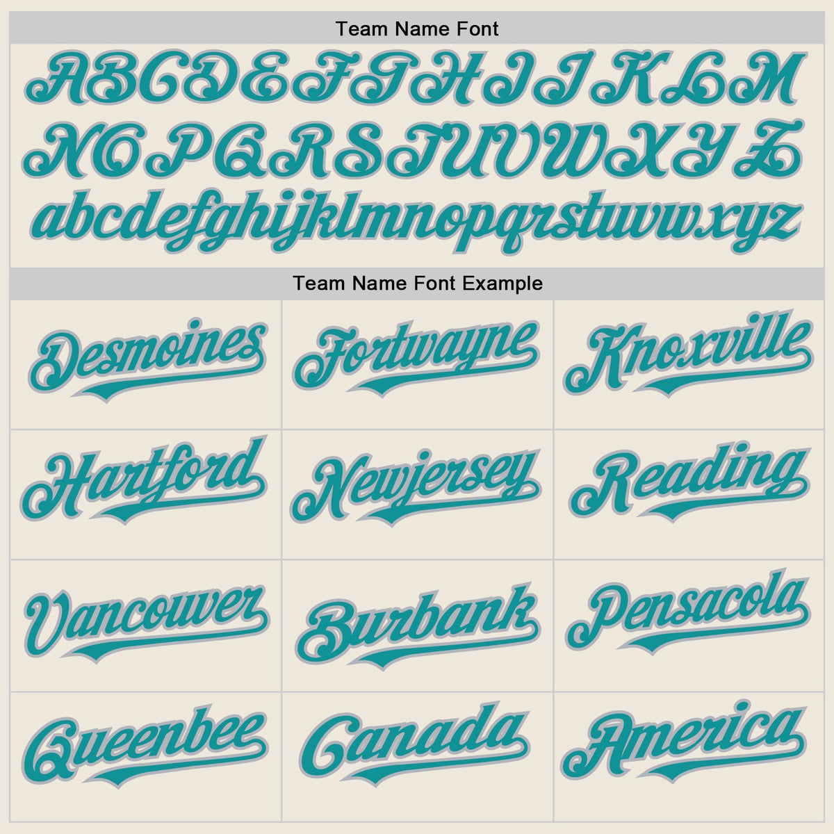 Custom Cream (Teal Gray Pinstripe) Teal-Gray Authentic Baseball Jersey