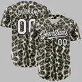Custom Pattern Rave Party Animal Tiger And Leopard Print Baseball Jersey - Grishko.com