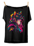 Cyberpunk Anime Girl Futuristic Techwear Harajuku Kawaii Manga Shirt T-Shirts