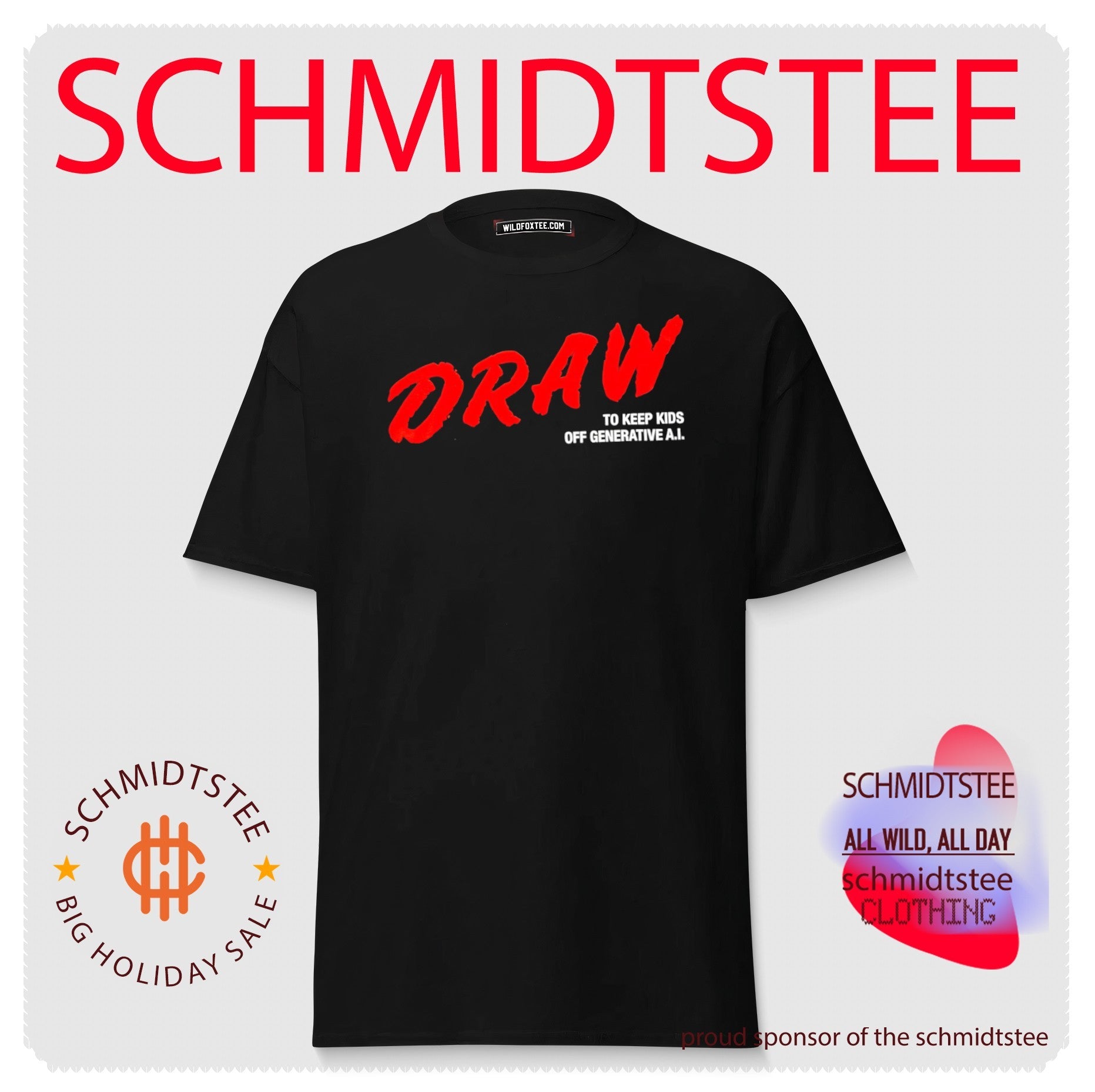 DRAW to keep kids off generative AI shirt