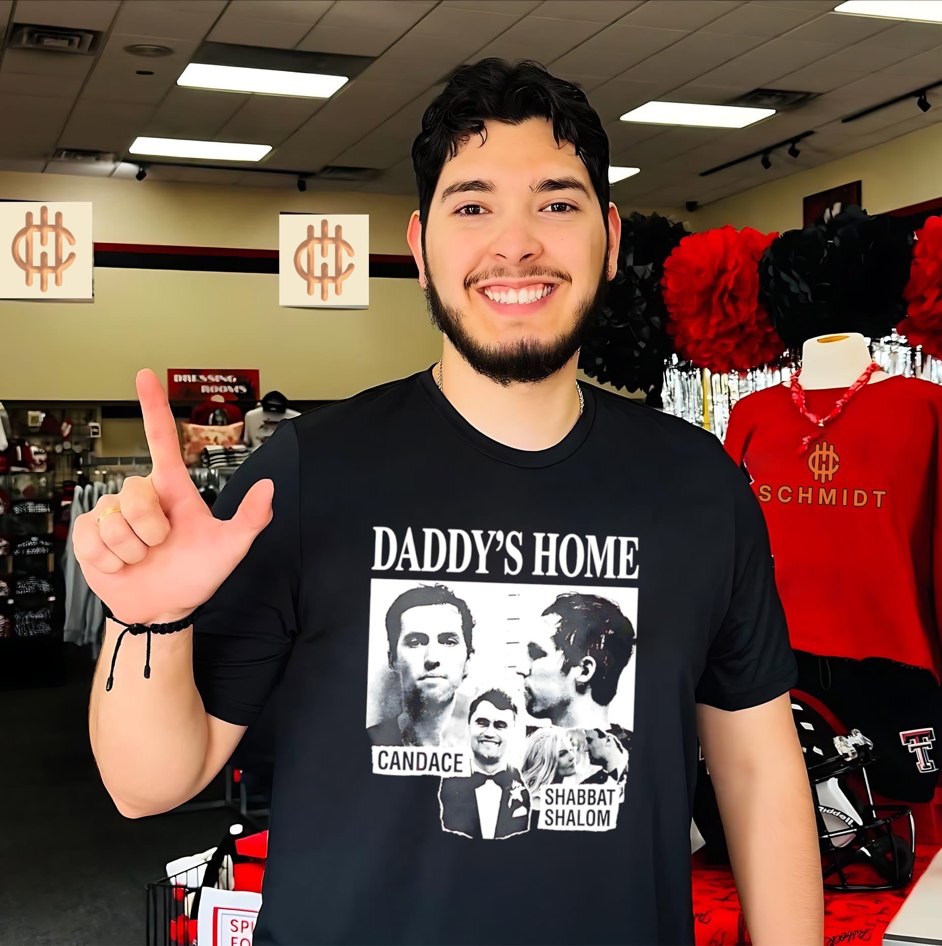 Daddy’s Home Candace Shabbat Shalom Mugshot Shirt