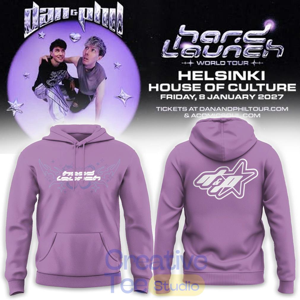 Dan and Phil Announce Hard Launch World Tour 2026 Hoodie