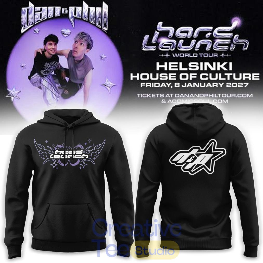 Dan and Phil Announce Hard Launch World Tour 2026 Hoodie