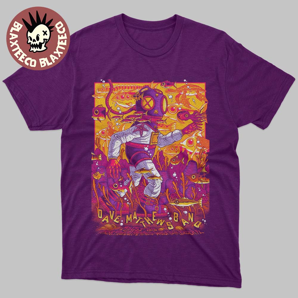 Dave Matthews Band West Palm Beach Florida 2026 Night 2 Gig Poster At IThink Financial Amphitheatre On May 30 2026 T-Shirt