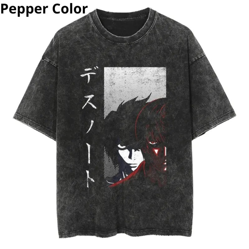 Death Note Light & L Mastermind Duel Death Note Shirt Anime Shirt Top Menswear Womenswear T-Shirts