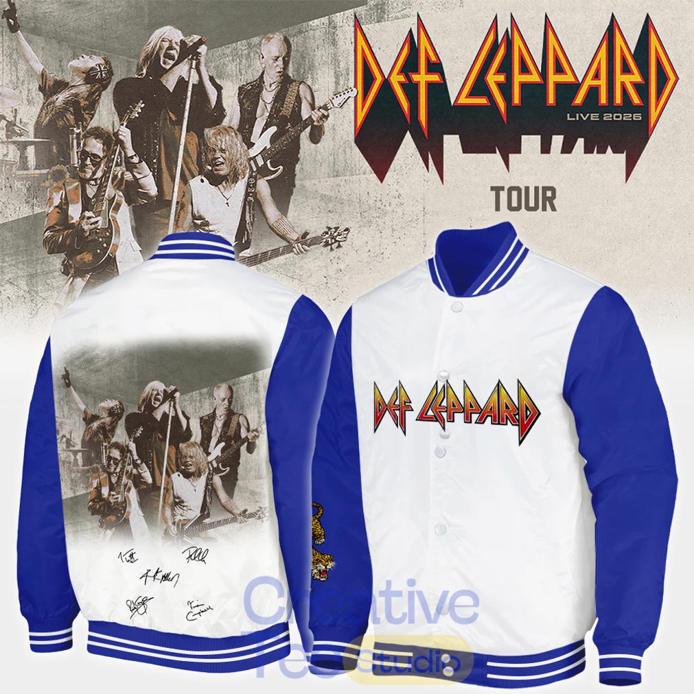 Def Leppard Live 2026 Signature Bomber Jacket