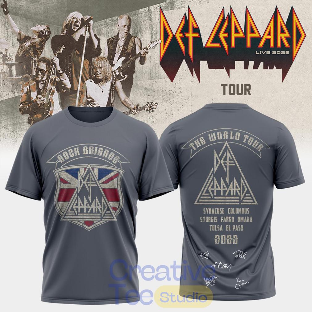 Def Leppard Live 2026 Signature T-Shirt