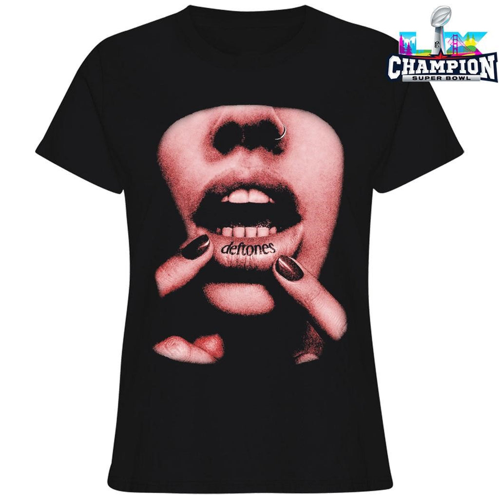 Deftones 2026 Black Lip Tattoos Shirt