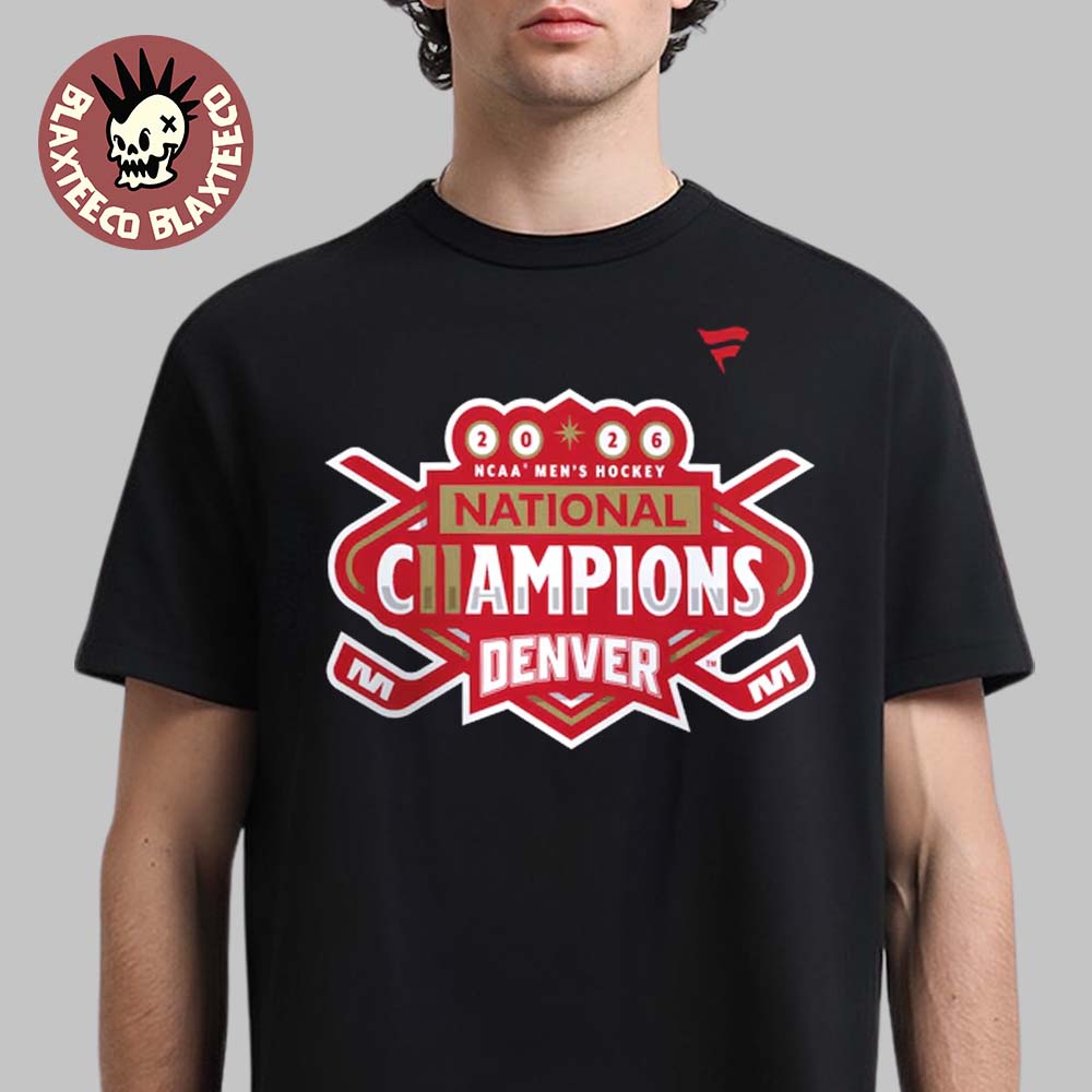 Denver Pioneers 2026 NCAA Frozen Four Men’s Ice Hockey National Champions Logo T-Shirt