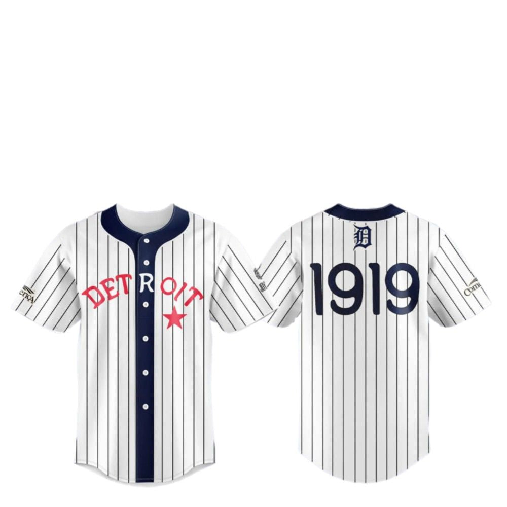 Detroit 1919 Black In Baseball Jersey - Grishko.com