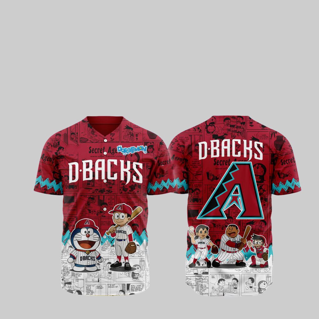 Diamondbacks Doraemon Jersey 2025 - Grishko.com