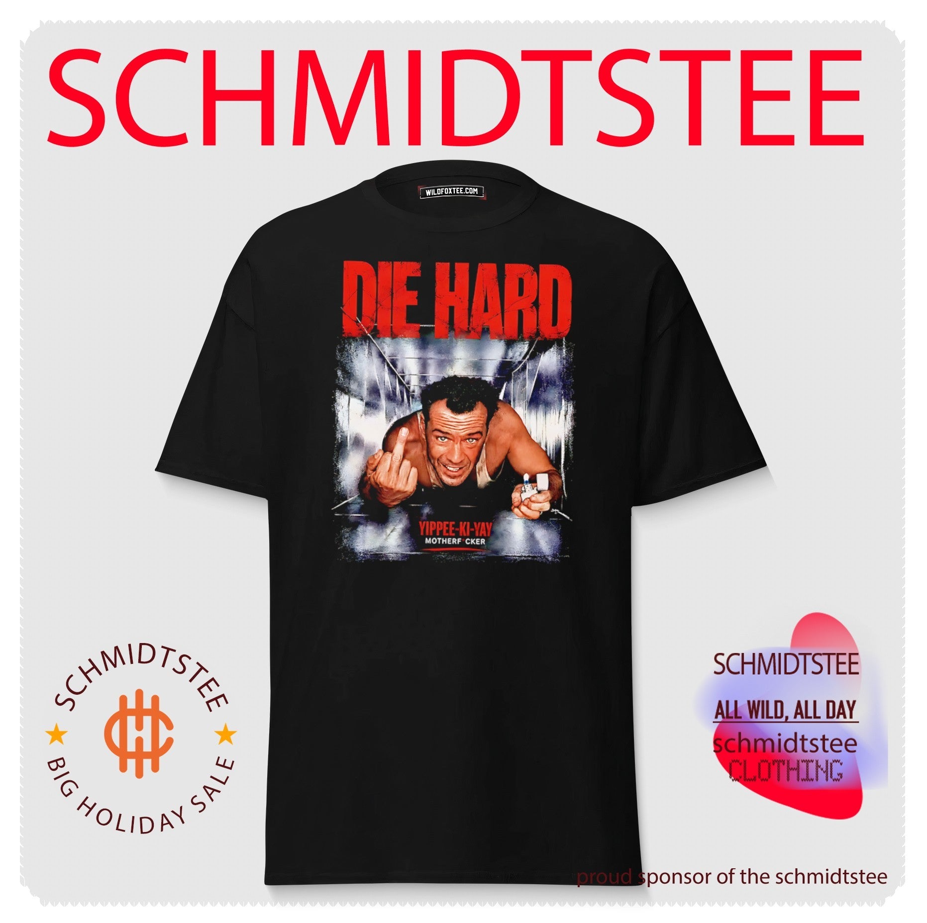 Die Hard 1988 Bruce Willis yippee ki yay motherfucker shirt