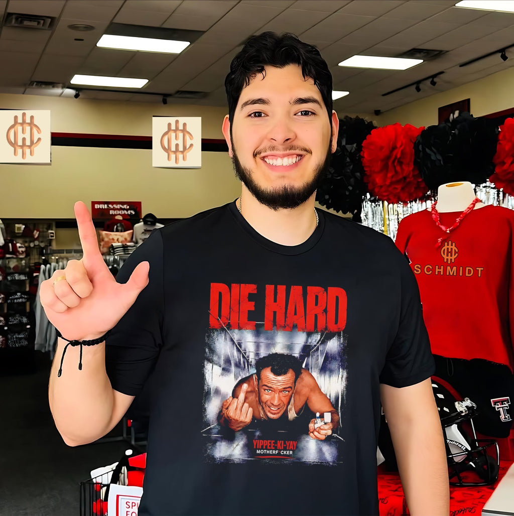 Die Hard 1988 Bruce Willis yippee ki yay motherfucker shirt