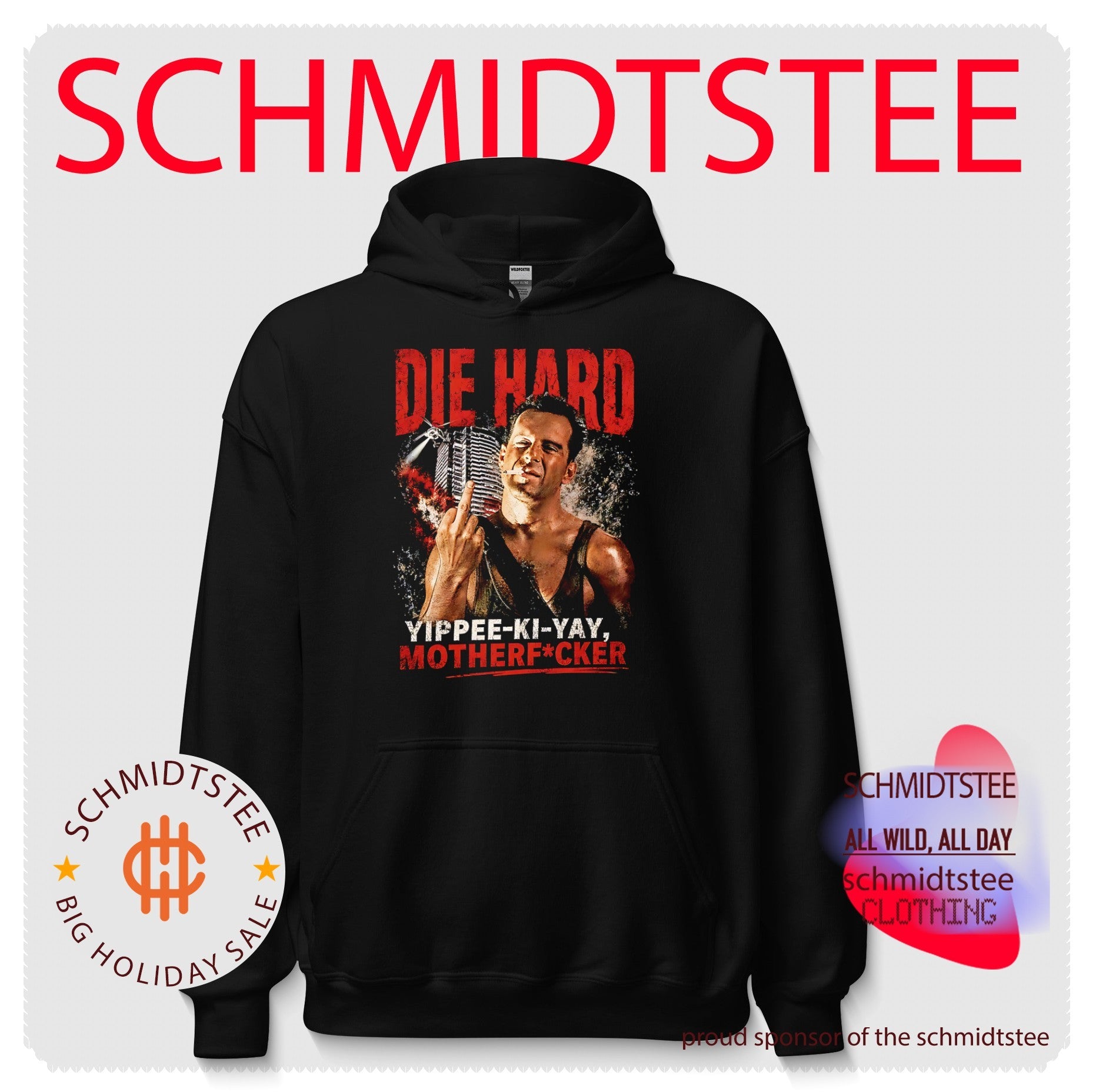 Die Hard 1988 Bruce Willis yippee ki yay motherfucker vintage shirt