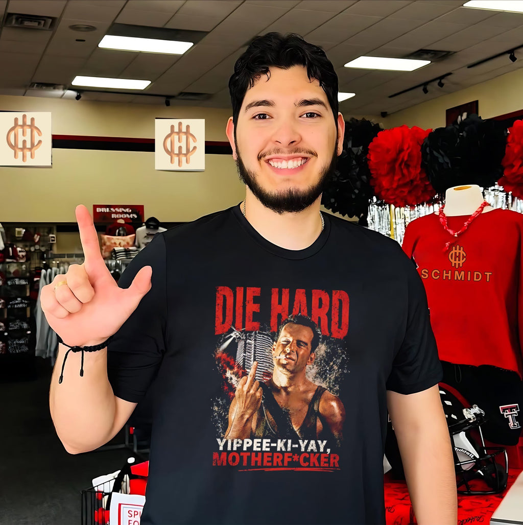 Die Hard 1988 Bruce Willis yippee ki yay motherfucker vintage shirt