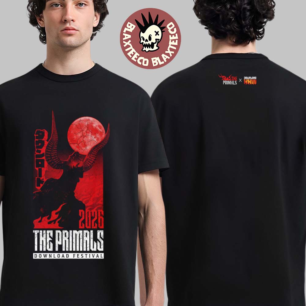 Download Festival 2026 x The Primals Merch In Donnington UK From 10 To 14 June 2026 T-Shirt