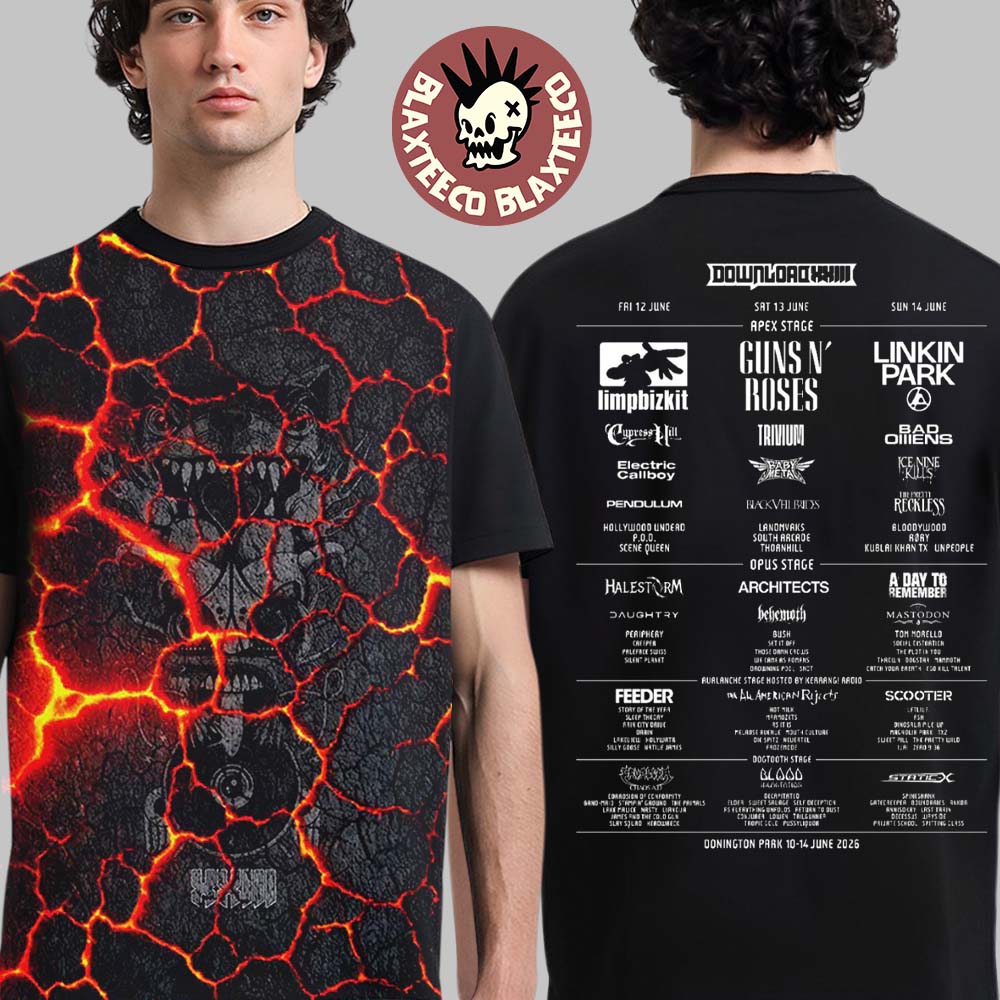 Download XXIII Festival 2026 Merch At Donington Park UK From 10 To 14 June 2026 Lava Line-Up T Shirt