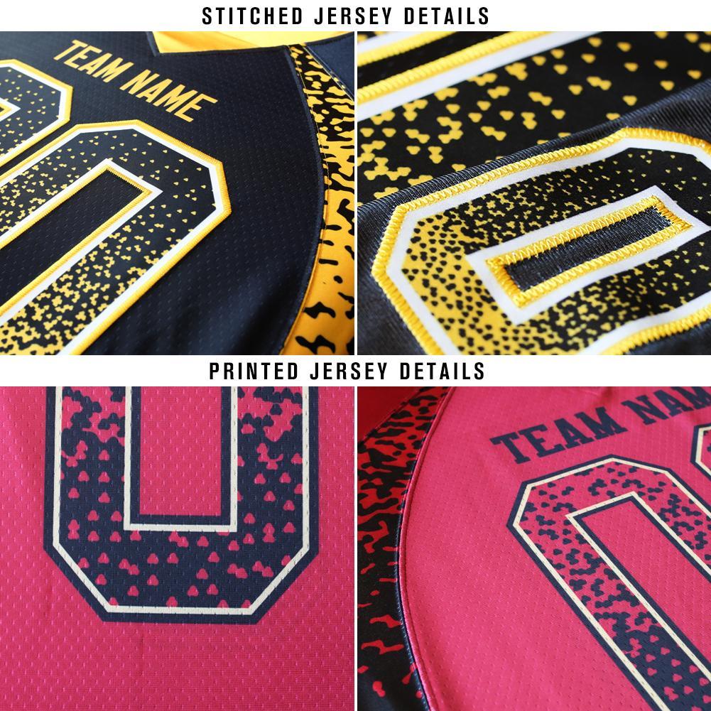 Custom Black Kelly Green-Red Drift Fashion Football Jersey