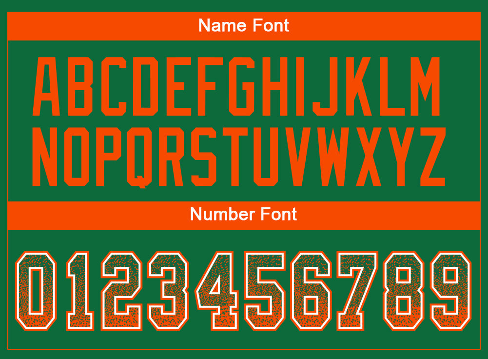 Custom Kelly Green Orange-White Drift Fashion Football Jersey