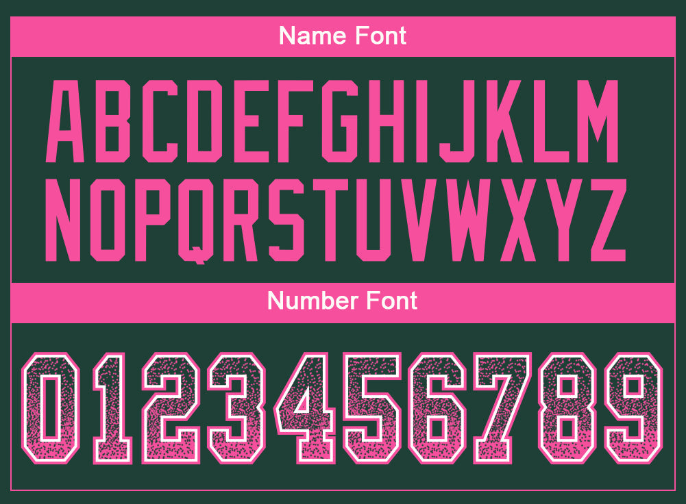 Custom Green Pink-White Drift Fashion Football Jersey