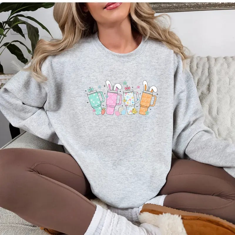 Easter Bunny Cup Easter Cup Easter Bunny Easter Cup Shirt T-Shirts