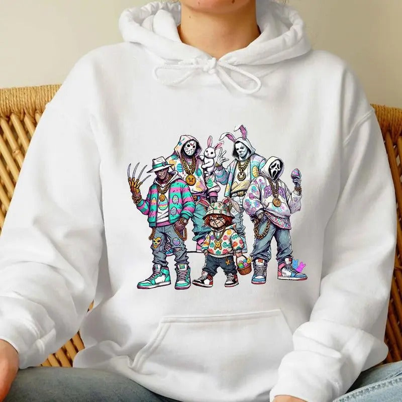 Easter Horror Crew Shirt Happy Easter Horror Shirt Trending Shirt Happy Easter Shirt T-Shirts