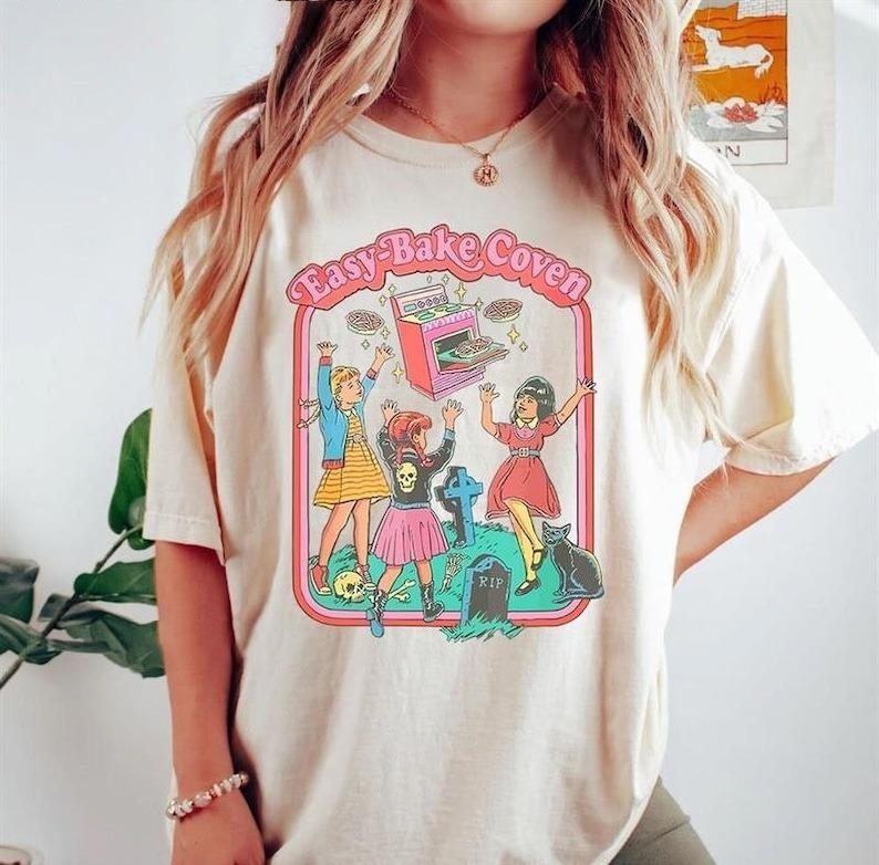 Easy Bake Coven 90s Horror Movie Fan Vintage Halloween T-Shirts