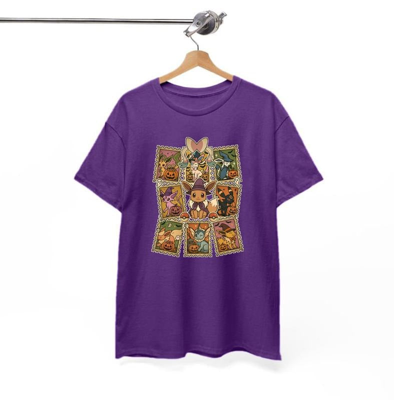 Eevee Halloween Halloween Eeveelutions Shirt Spooky Evolutions Halloween Shirt Eevee & Friends Halloween Party Umbreon Sylveon Vaporeon Espeon Jolteon Fall T-Shirts