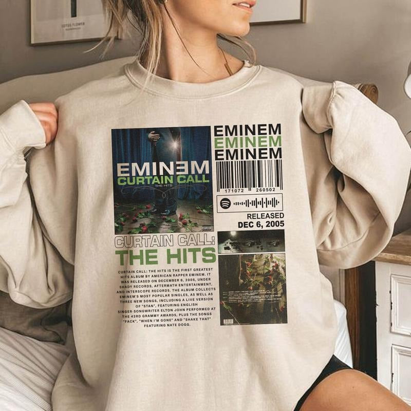 Eminem Contain Call Hits Vintage 90s Shirt Eminem Eminem Rap Music Shirt Rap Vintage Him Her Classic Cotton T-Shirts