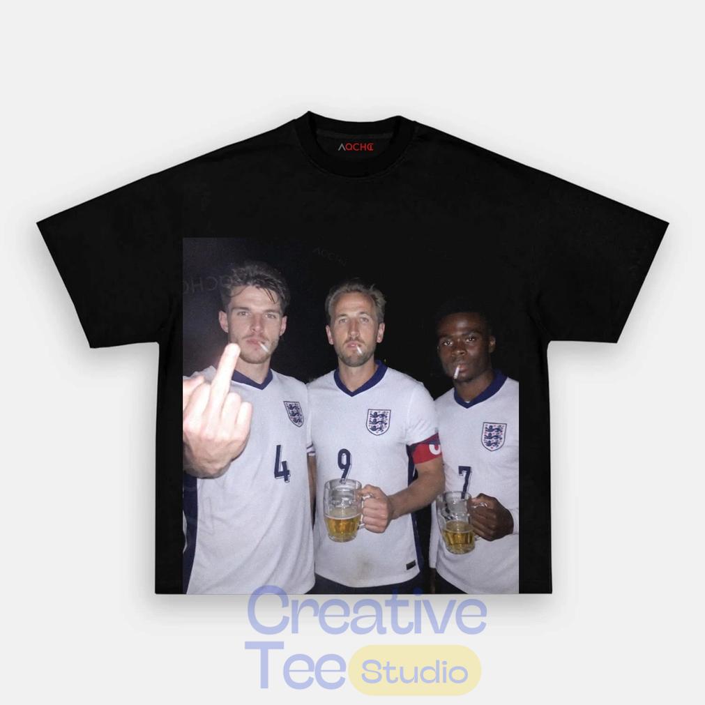 England Chaos Club Black T-Shirt
