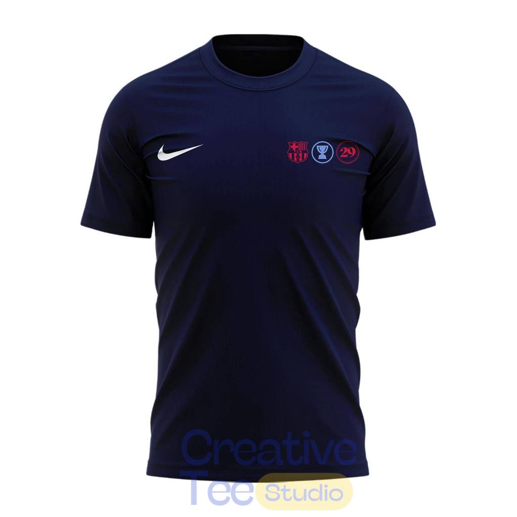 FC Barcelona 2025-26 La Liga Champions Celebration T-Shirt