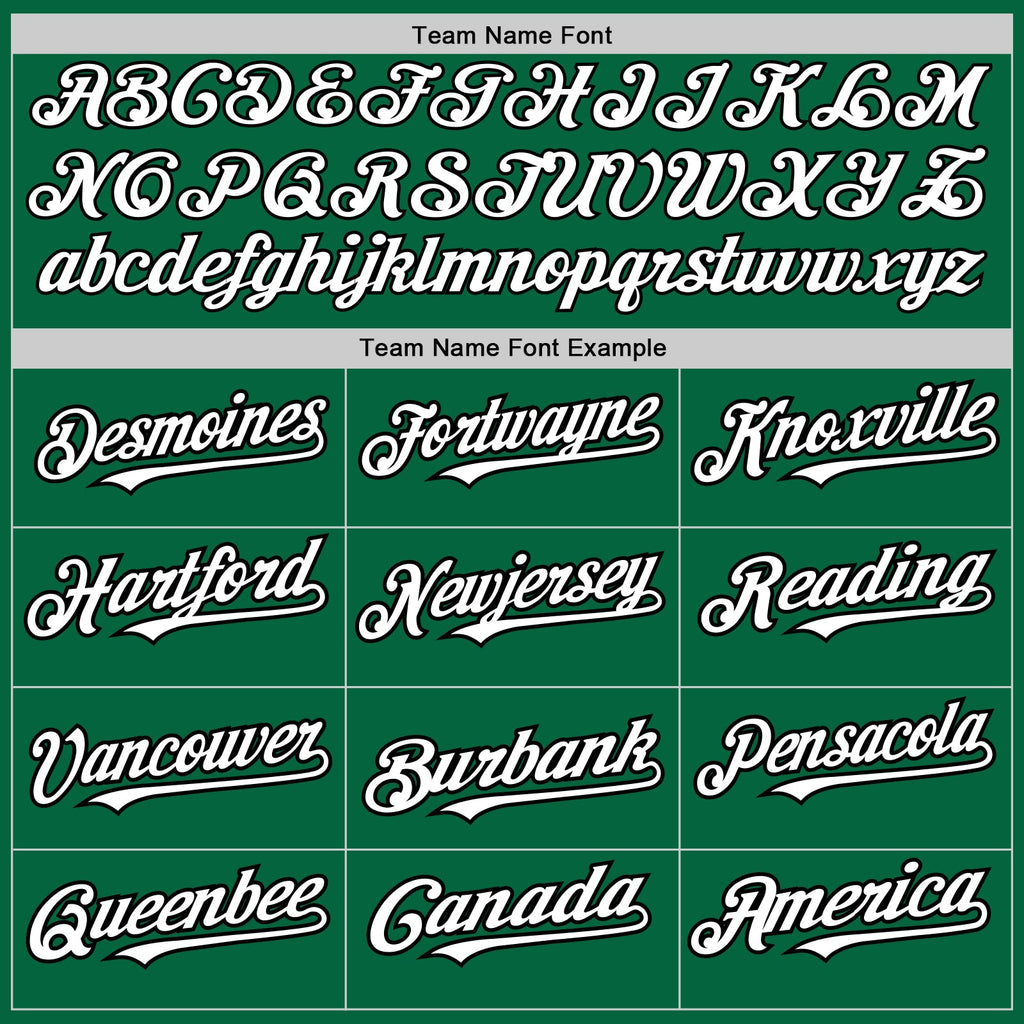 Custom Kelly Green Pinstripe White-Black Authentic Fade Fashion Baseball Jersey