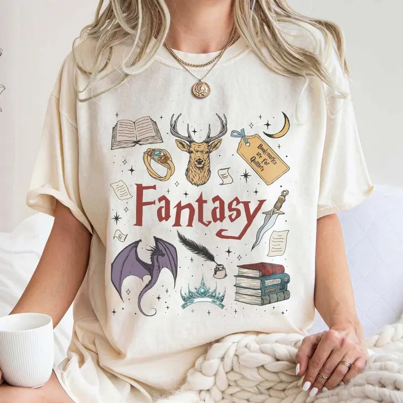 Fantasy Book Fantasy Dragon Book Lover Shirt Wingspan Bookish Shirt Booktok Book Bookworm Shirt T-Shirts