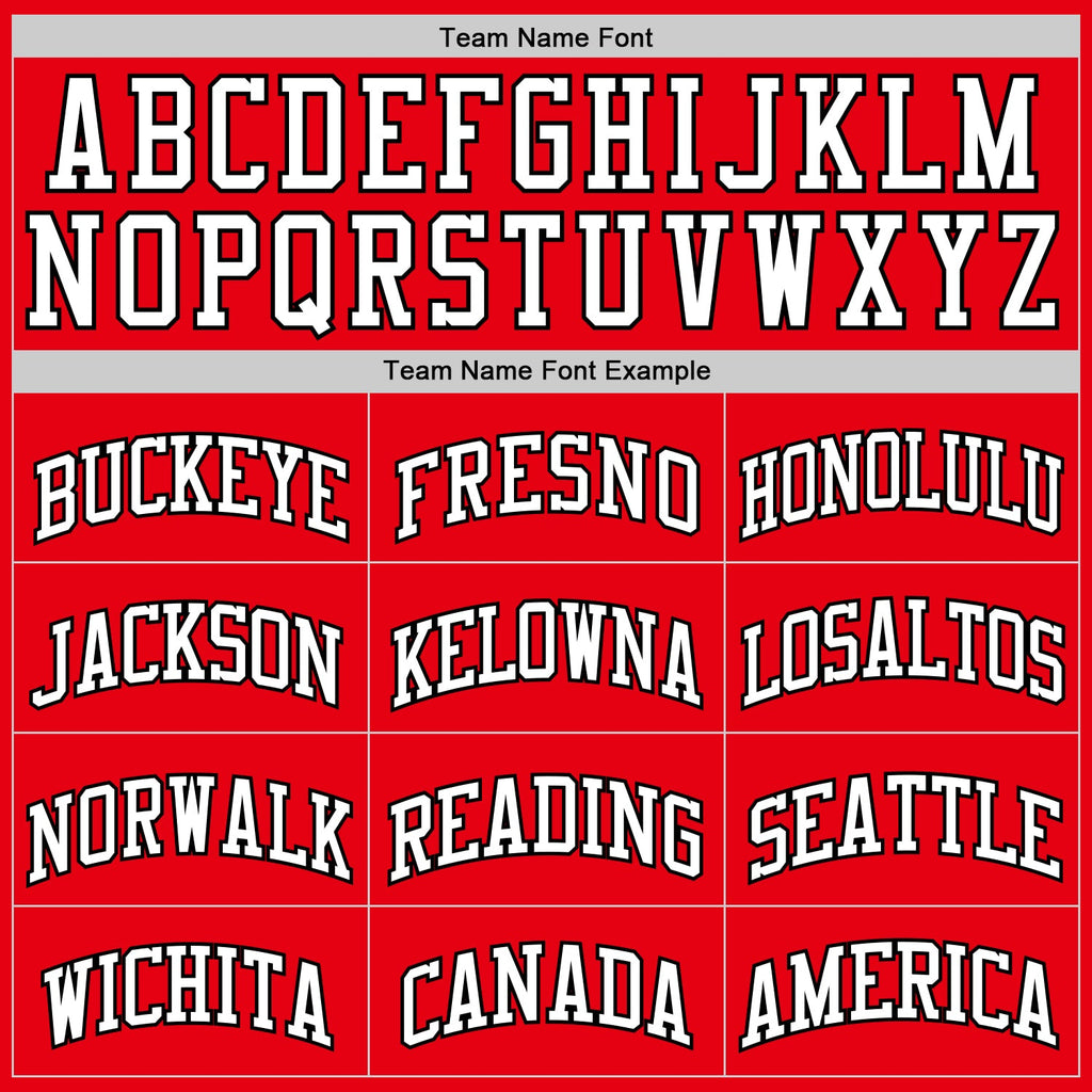 Custom Fire Red White-Black Authentic Basketball Jersey
