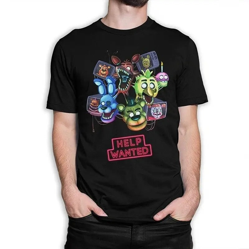 Five Nights Freddy'S Help Wanted FNAF Shirt Full Size T-Shirts
