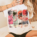 Flamingo Vintage Pink Summer Shirt Funny Summer Preppy Girly Flamingo Pink Summer Beach Shirt Her T-Shirts