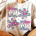 Floral Mama Coquette Mama Flower Preppy Pink Retro Mama Flower T-Shirts