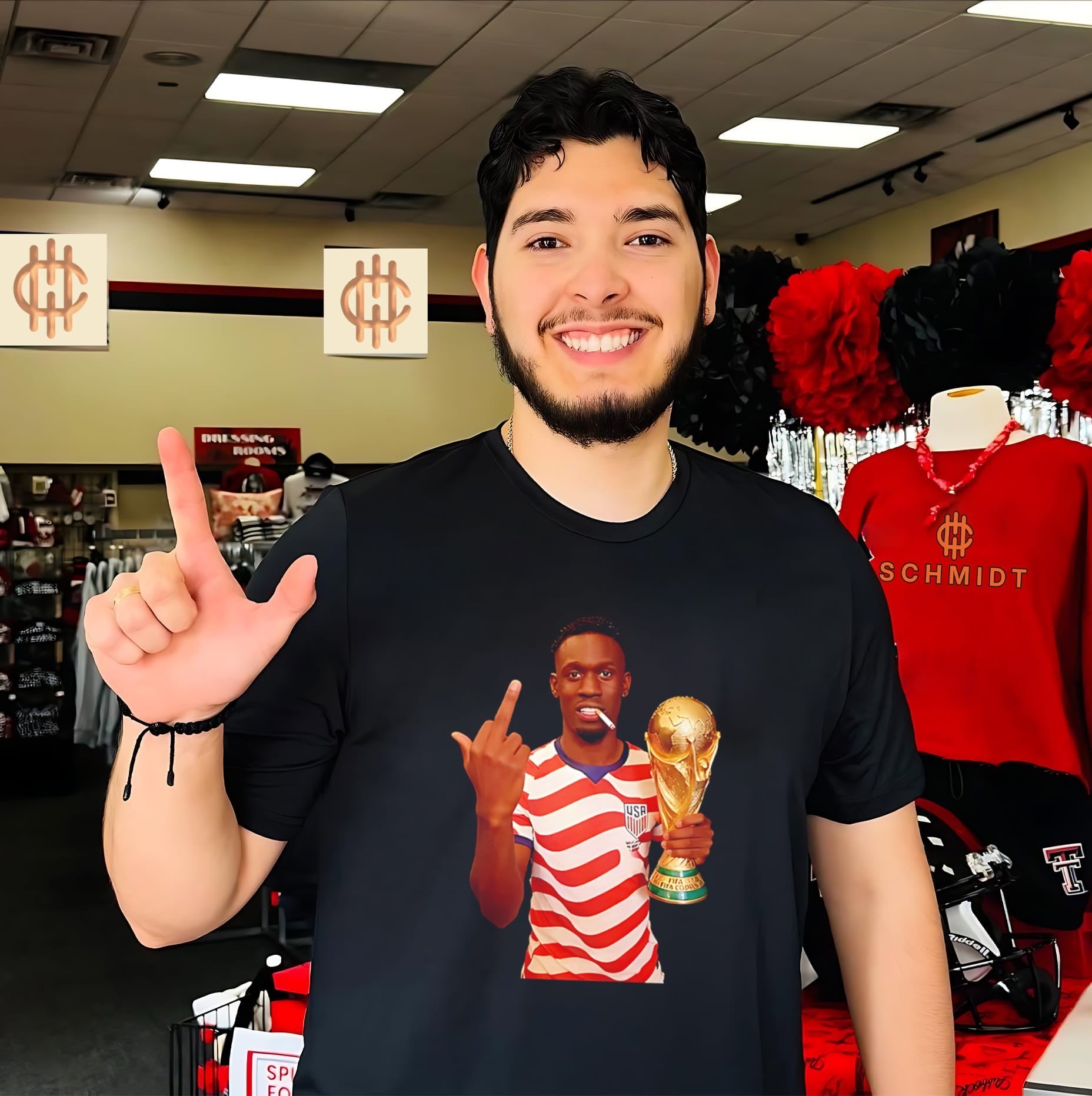 Folarin Balogun United States National Football smoking middle finger shirt