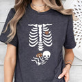 Football Pregnancy Announcement Shirt Skeleton Halloween Maternity Future Sports Fan Fall New Mom T-Shirts