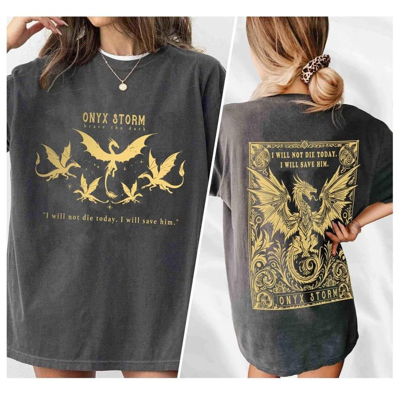 Fourth Wing Shirt Onyx Storm Dragon Rider Bookish Book Lover Fantasy Book Violet Sorrengail T-Shirts