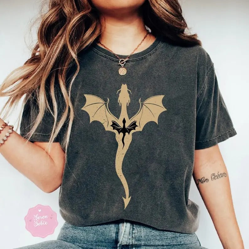 Fourth Wings Dragon Rider Shirt Fourth Wing Shirt War College Dragon Rider Book Book Lover Shirt T-Shirts